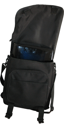 Hanging the laptop out of a grossly inappropriate "smaller" bag (like Rikki did), or,<br/> The Rikki